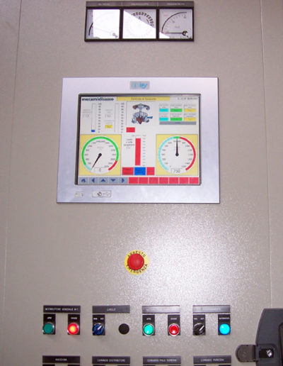 Pannello di controllo automazione centrale idroellettrica da 2 Megawatt